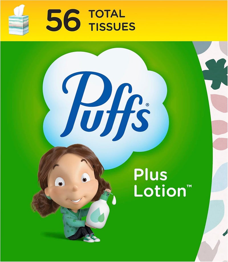 Puffs Plus Lotion Facial Tissues - 56 Count Cube - Image 1