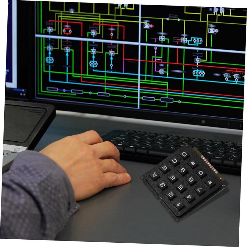 Premium 3pcs Industrial Keypad Key Membrane Keyboard Module Membrane Touch Array Numpad - Image 2