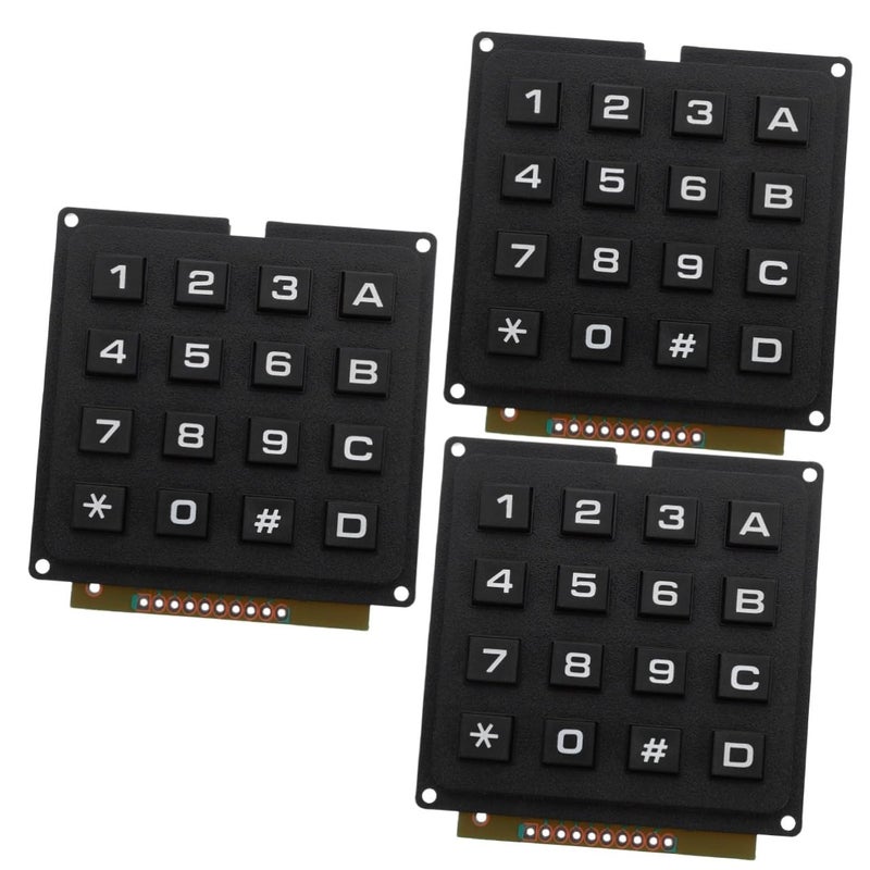 Premium 3pcs Industrial Keypad Key Membrane Keyboard Module Membrane Touch Array Numpad - Image 1