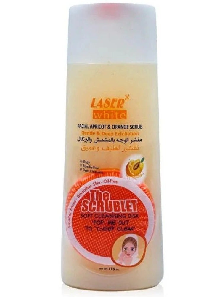 laser white Apricot and Orange Facial Scrub 175ml