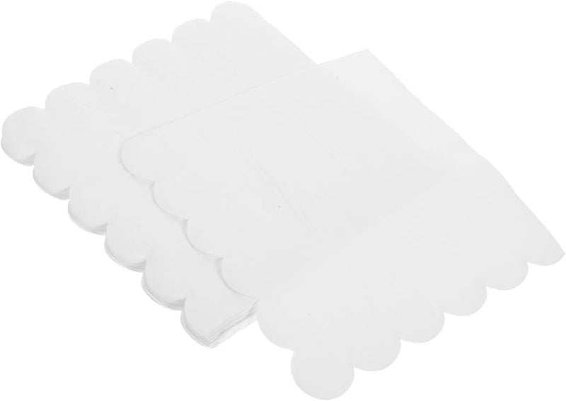 Beaupretty White Paper Dinner Napkins 33X33CM For Weddings Parties Lunches - Image 1
