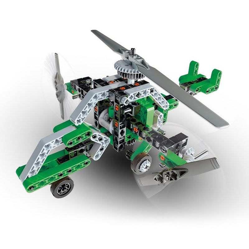 Clementoni - Mechanics Laboratory Helicopter & Airboat 130 Pieces - 75032 - Image 2
