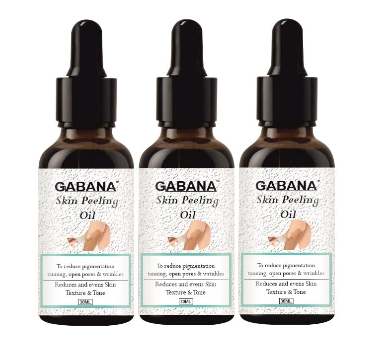 GABANA Skin Peeling Oil for Men and Women (Pack of 3, 30 ml)|Helps Improve Skin Texture and Tone, Hydrating and Nourishing Formula, For a Smooth & Refreshed Look, Suitable for All Skin Types| - Image 1