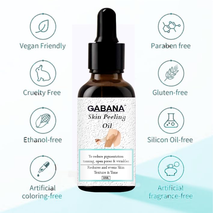 GABANA Skin Peeling Oil for Men and Women (Pack of 3, 30 ml)|Helps Improve Skin Texture and Tone, Hydrating and Nourishing Formula, For a Smooth & Refreshed Look, Suitable for All Skin Types| - Image 5