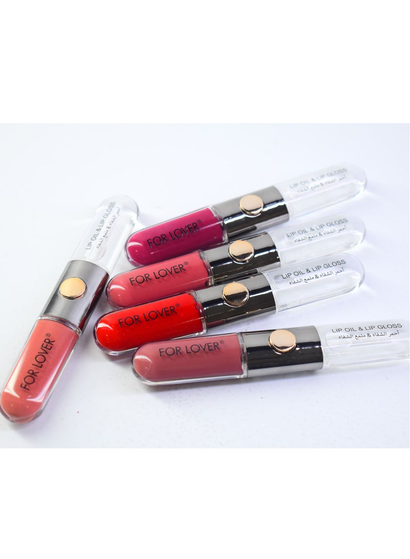 FOR LOVER 5 Pieces Double Touch Lipstick Multicolour