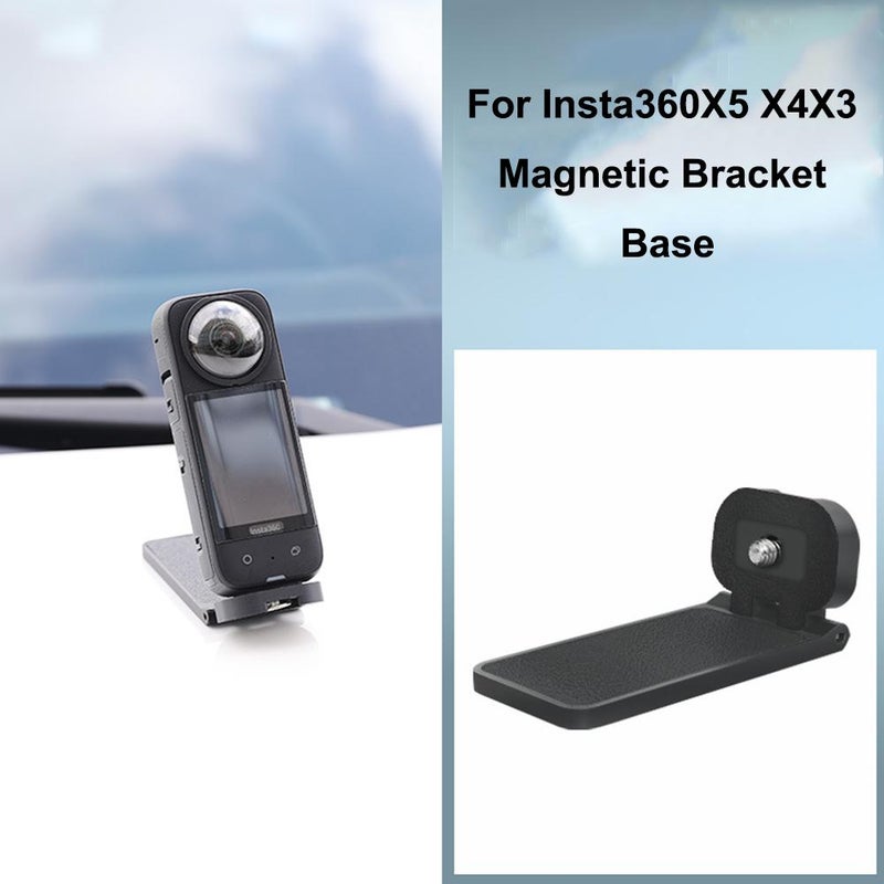 Compatible with Insta360 X5 X4 X3 magnetic stand base with 1/4" screws, multi-functional desktop mounting accessory - Image 5