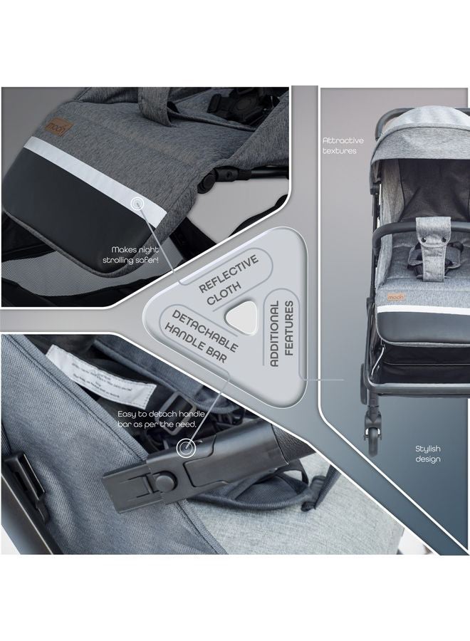 Moon Pronto Autofold stroller -SENIOR GREY - Image 3