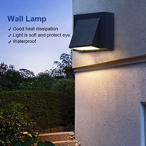 Groeien (Pack of 2) 5 Watt Exterior Wall Mounted Step Up Down Light Fixture Lamp (2)(Aluminium) - Image 2