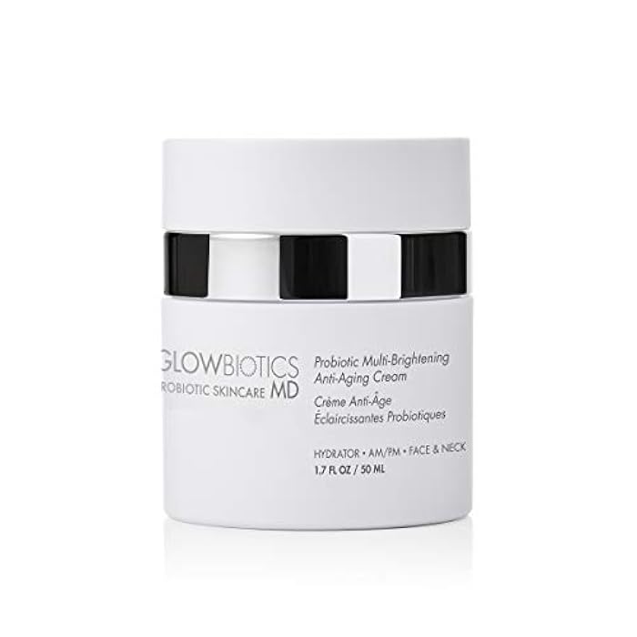 Glowbiotics Probiotic Multi-Brightening Anti-Aging Cream: Hydrates, Firms, Reduces Dark Spots, and Minimizes Wrinkles, Soothes and Repairs Skin with Caffeine, Antioxidants, and Vitamin E - Image 1