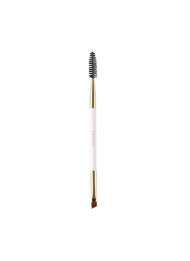 docolor - Docolor Duo Eyebrow Brush By Docolorprofessional Angled Eye Brow Brush And Spoolie Brush White - Image 1