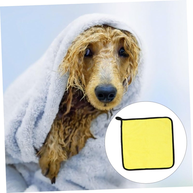 Super Absorbent Microfiber Pet Bath Towel Set Of 4 For Dogs And Cats - Image 5