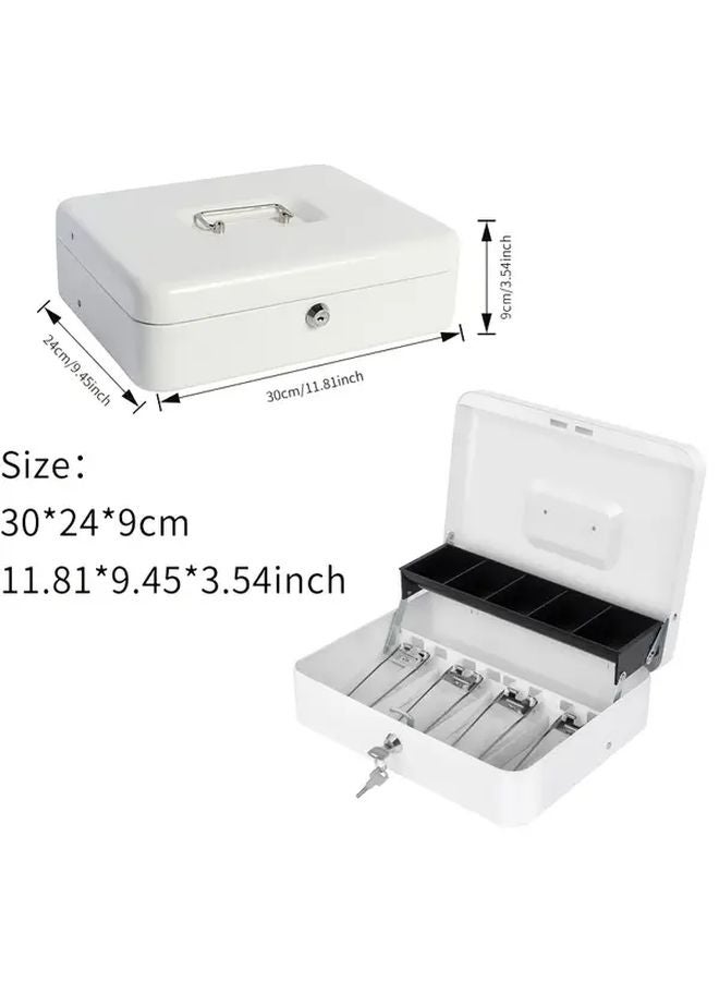 صندوق إيداع نقدي بقفل ومفتاح ودرج للبيت والمكتب - Image 3