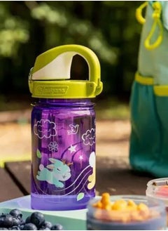 Nalgene Nalgene USA Kids 350ml OTF Tritan Renew Bottle Purple Jackalope Sustain  - Image 4