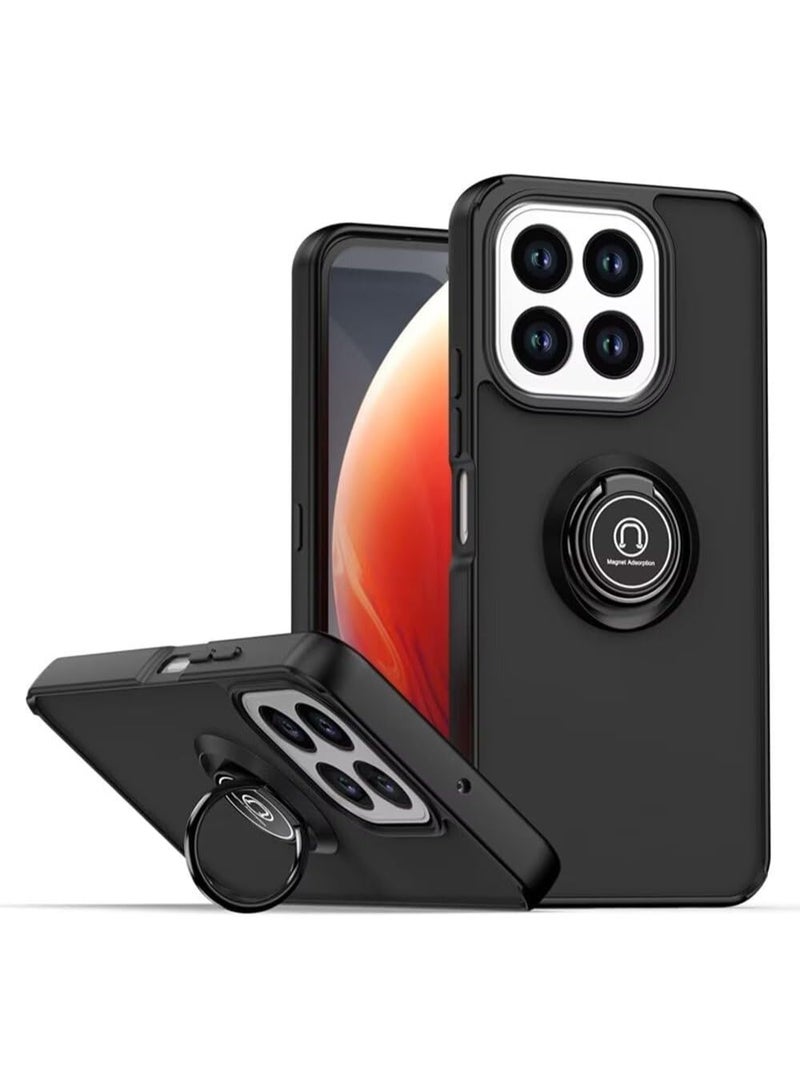 جراب لهاتف Honor X7D / Honor 400 Smart، جراب بمسند معدني دوار، جراب مغناطيسي لتثبيت السيارة، جراب مقاوم للصدمات ومضاد لبصمات الأصابع لهاتف Honor X7D / Honor 400 Smart - Image 1