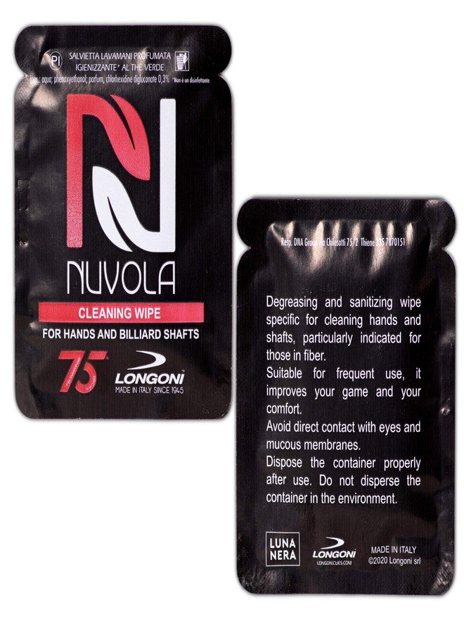 Longoni Nuvola Cleaning Wipes for Pool Billiard Cue Shafts and Hands 10 pcs - Image 5