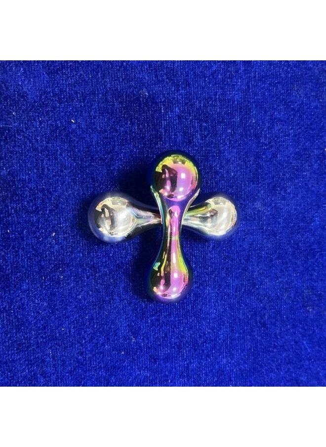 Generic - Titanium Alloy Bone Fingertip Gyro Baole Beads Begleri Toy Knucklebone Finger Limit EDC-Color:Colorful - Image 1