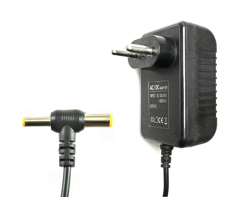 Excellent 12V 1 Amp Dual (4mm + 5.5mm) Pin DC Power SMPS Adapter for CCTV Camera, Router, Modem, LED Strip Light - Black