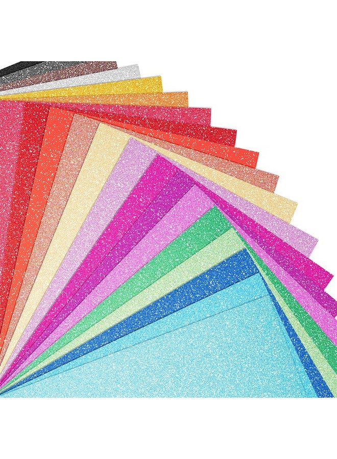 BetyBedy 40 Sheets 20 Colors Glitter Cardstock Betybedy Cricut Paper Cardstock Noshed Sparkly Glitter A5 Glitter Paper For Arts And Crafts Card Making Scrapbooking Diy Projects - Image 1