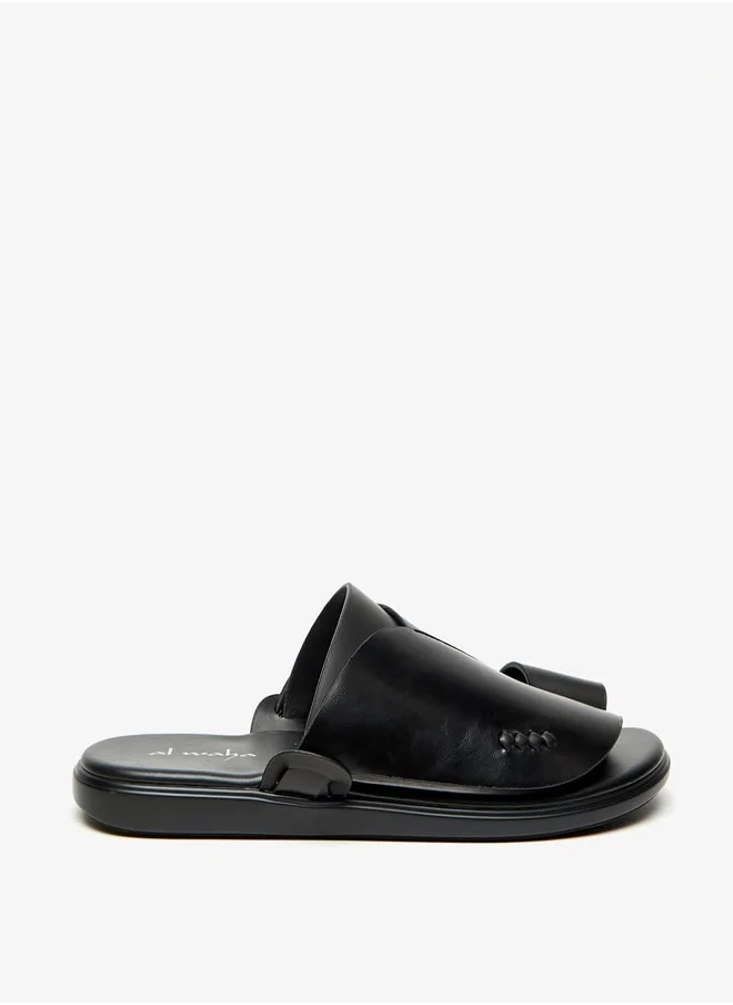 الواحة Men's Solid Slip-On Arabic Sandals