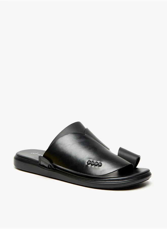 الواحة Men's Solid Slip-On Arabic Sandals