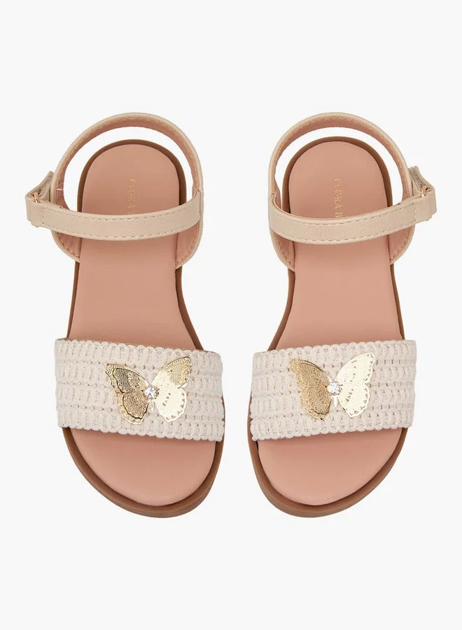 Flora Bella By Shoexpress WHITE Flora Bella Girls Hook & Loop Sandals for Women | Best Price UAE