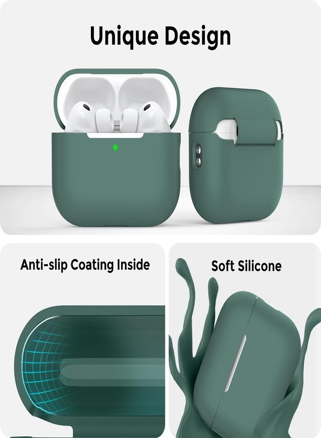 AhaStyle AirPods Pro 3 Case Cover (2025) with Cleaning Kit Soft Silicone AirPods Pro 3rd Generation Case with Lanyard Full Body Shockproof Cover Skin for Apple AirPods Pro 3rd Gen 2025 - Image 4