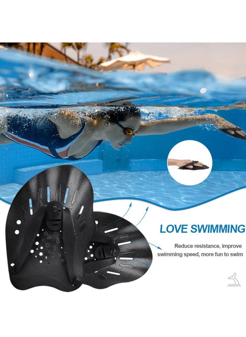 GNAFOTU Swimming Hand Paddles for Adult and Junior (1 Pair), Power Strength Train Swim Fins Pool Exercise Swimming Accessories for Novice and Professional Use  - Image 4