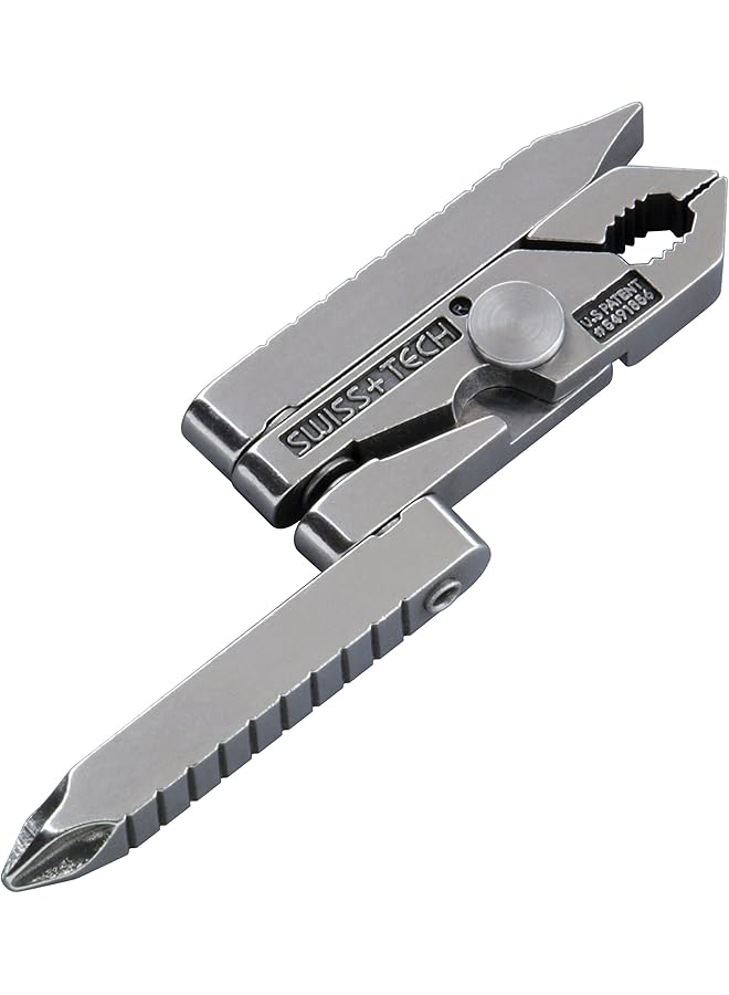 SWISS+TECH St50022 Stainless Steel 6 In 1 Key Chain Multi Tool Polished Finish (Single Pack) - Image 2