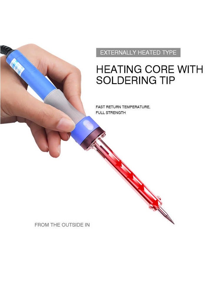Himax Soldering Iron Kit with Adjustable Temperature, 60W Precision Tip, Digital Display, and Complete Accessories for Electronics, Repairs, and DIY - Image 3