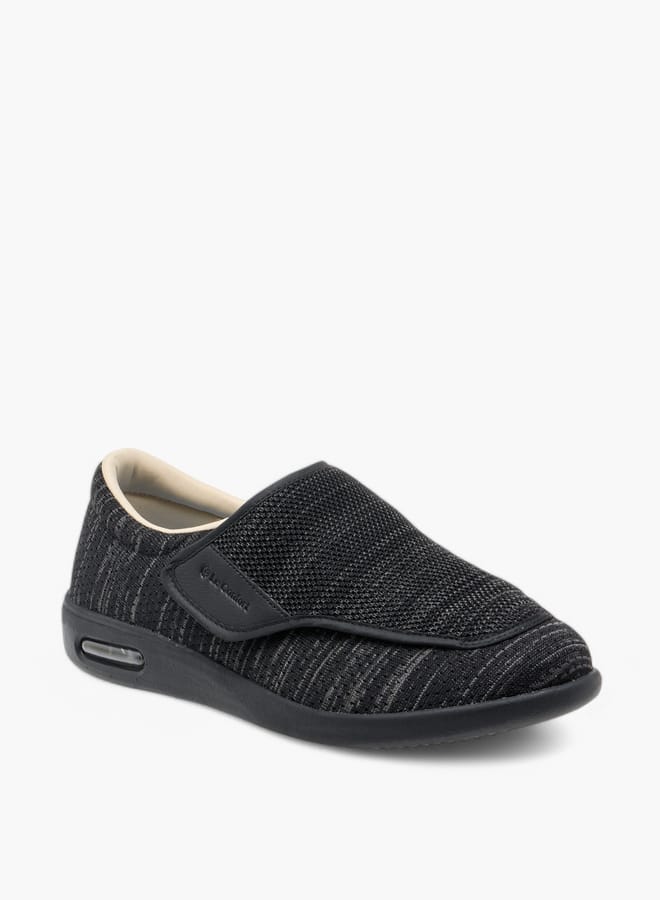 Le Confort Men Textured Slip-On Sneakers with Hook and Loop Closure - Image 2