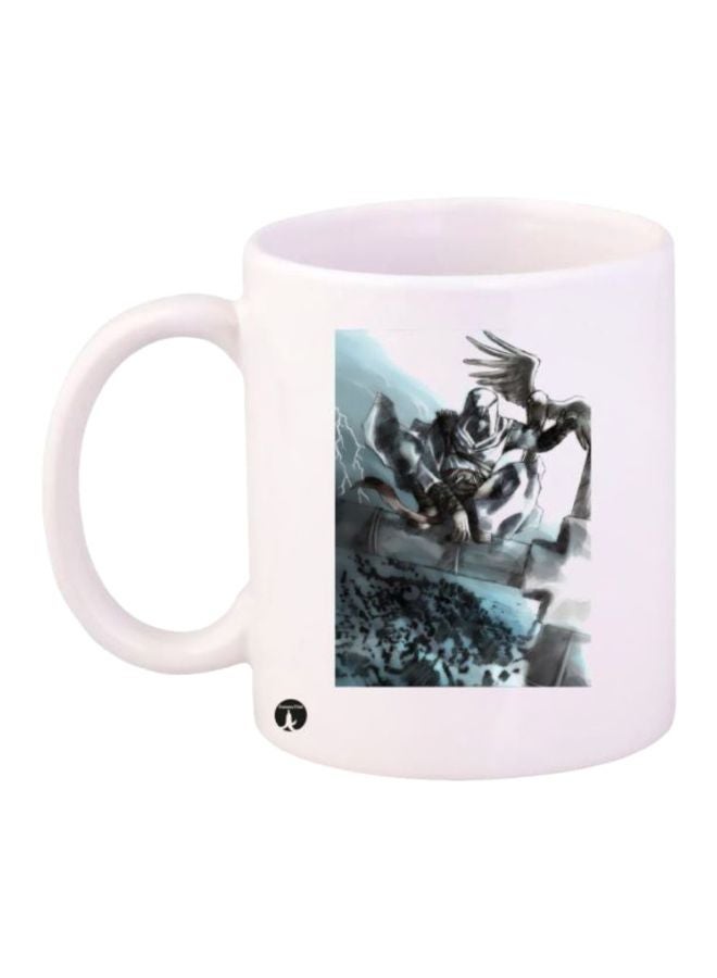 RYN Assassin's Creed Character Printed Coffee Mug White/Blue