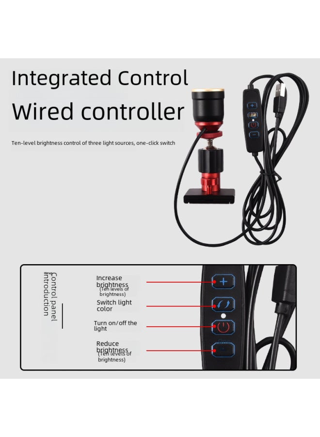 2023 Fishing Lamp Night Fishing Special Variable Yellow Blue Lamp Whole Body Magnesium Aluminum Alloy Strong Light Night Fishing Lamp Head-Color:Flagship Fishing Lamp 【fishing Box Single Yellow Light】】 - Image 4