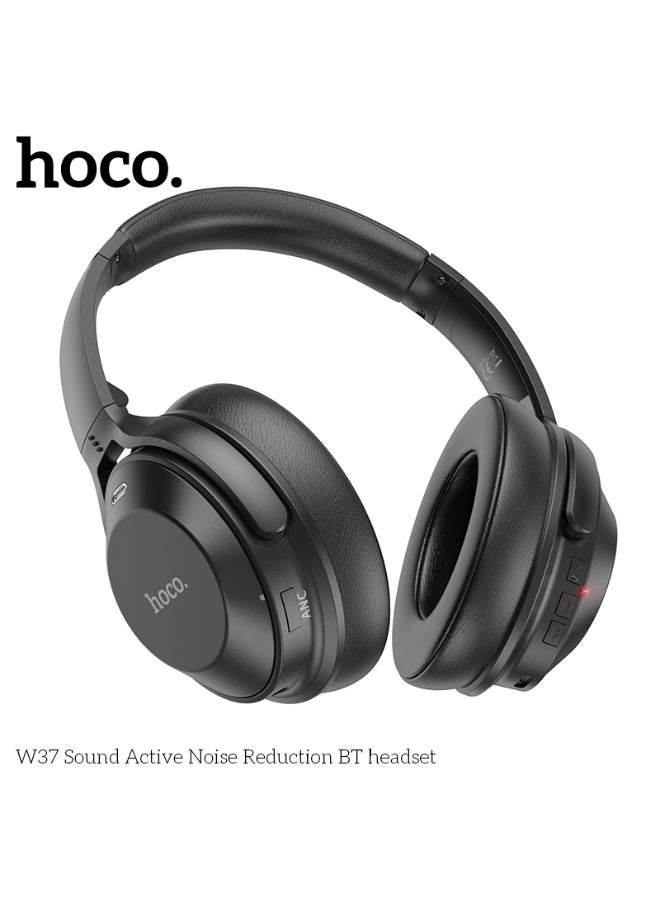 هوكو. سماعة رأس بلوتوث مع تقنيات تقليل الضوضاء النشطة W37 - Image 2