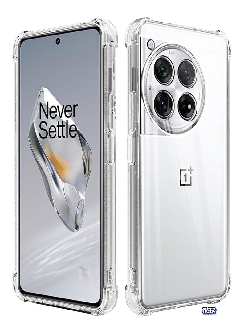 TIGER Here’s a high-performing Noon UAE SEO listing optimized for the title "Compatible for OnePlus 12 Case, Thin TPU Cover with Camera Protection Anti-Scratch Slim Fit Flexible Phone Case for OnePlus 12 5G (Clear)": - Image 1