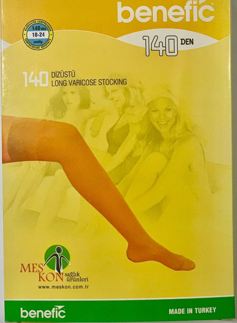 MES-KON Long Varicose stocking 140DEN - Image 1