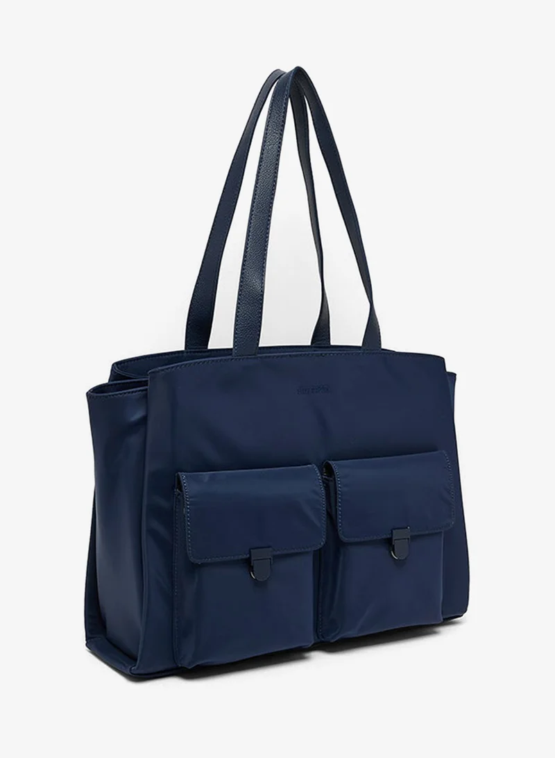 ستيف مادن Logo Detail Zippered Tote Bag