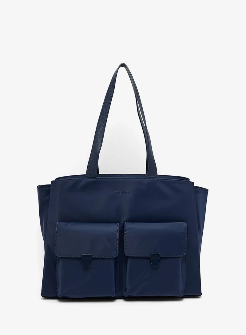 ستيف مادن Logo Detail Zippered Tote Bag