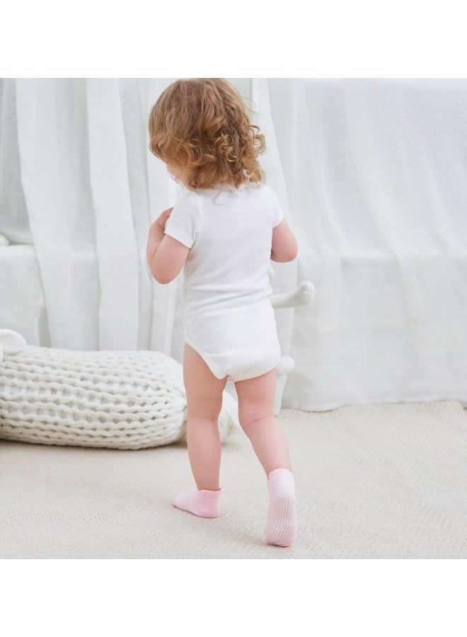ZAPLES Zaples Baby Non Slip Grip Ankle Socks with Non Skid Soles for Infants Toddlers Kids Boys Girls - Image 4