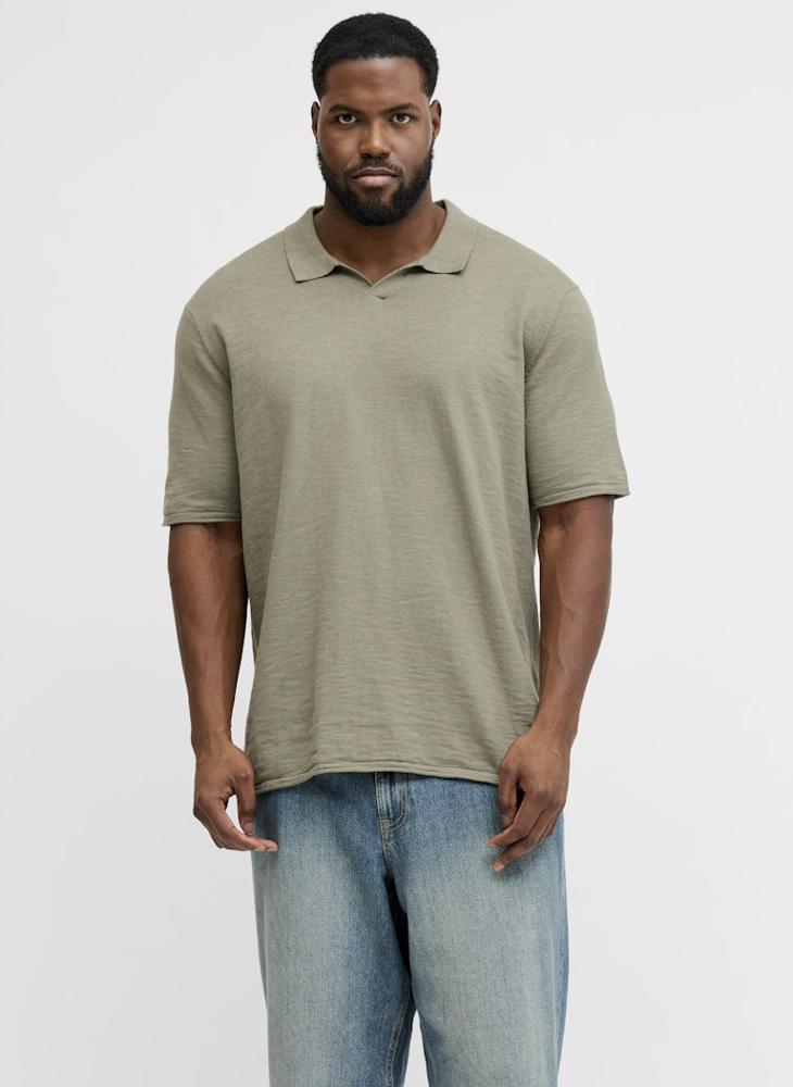JACK & JONES Plus Size Essential Polo - Image 1