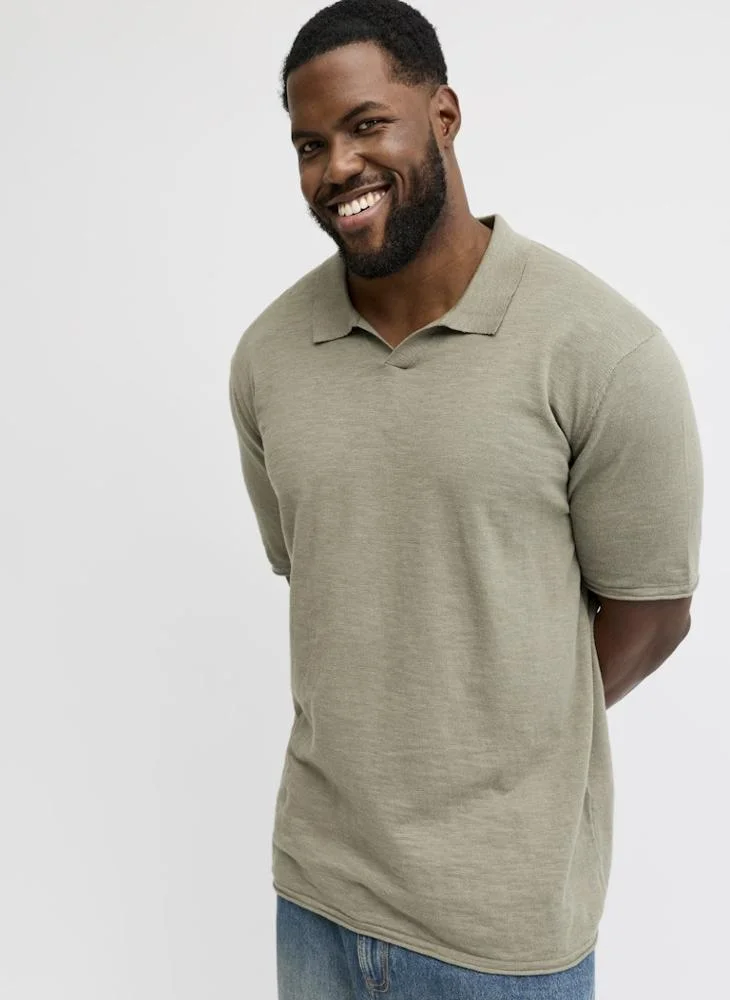 JACK & JONES  Plus Size Essential Polo for Men | Best Price UAE