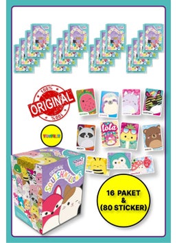 Toyfest Panini Squishmallows Sticker Decal - 16 Pack (80 Stickers)  - Image 1