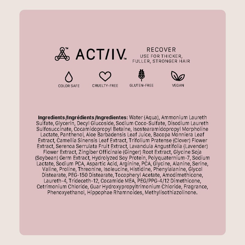ACTIIV Recover Shampoo for Women, 7 Fl Oz - Image 2