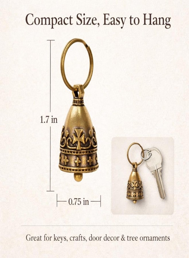 kcrygogo 10PCS Handmade Brass Bells with Jute Twine, Rustic Decorative Small Bells for Crafts, Wreaths, Gift Wrapping, Christmas Decor, Wedding and Church Decorations - Image 2
