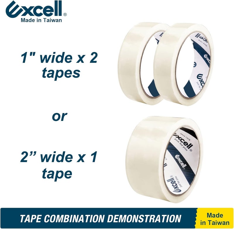 excell ET-227 Heavy Duty Steel Desk Tape Dispenser (2" Wide) with Safety Blade Cover, Desk Top Dispenser for Home,Office, Shop, Retail Store and Warehouse Wrapping Purpose (2 Inch) - Image 5