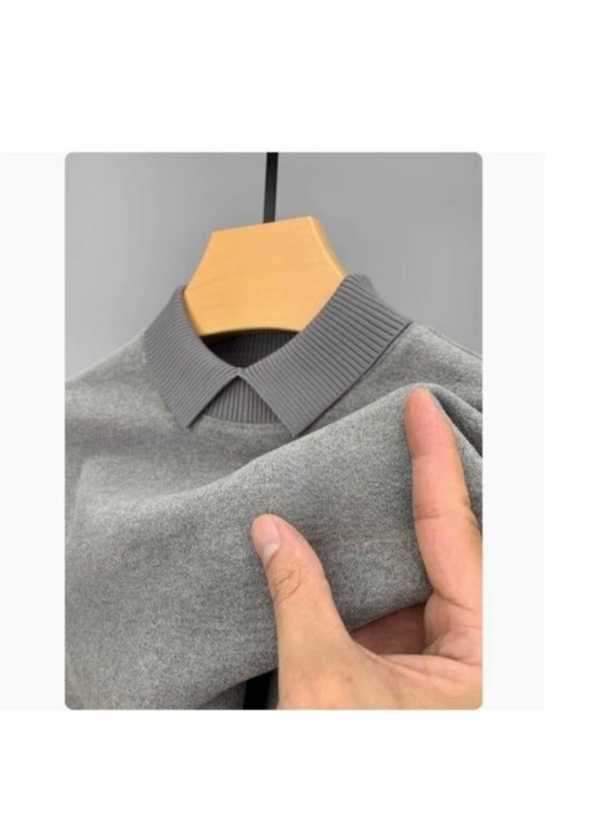 Men's Loose Oversized Hoodie Base Shirt - Image 1