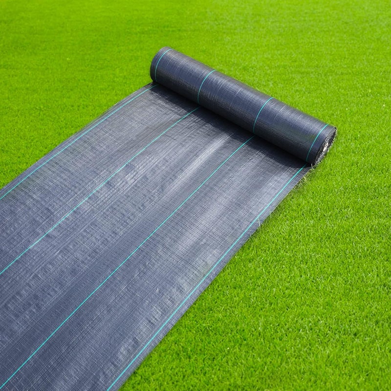 GDNaid Store 4ftx300ft Weed Barrier Landscape Fabric Heavy Duty, 3.2oz Weed Barrier Fabric, Weed Fabric Garden Fabric, Woven Geotextile Fabric - Image 1