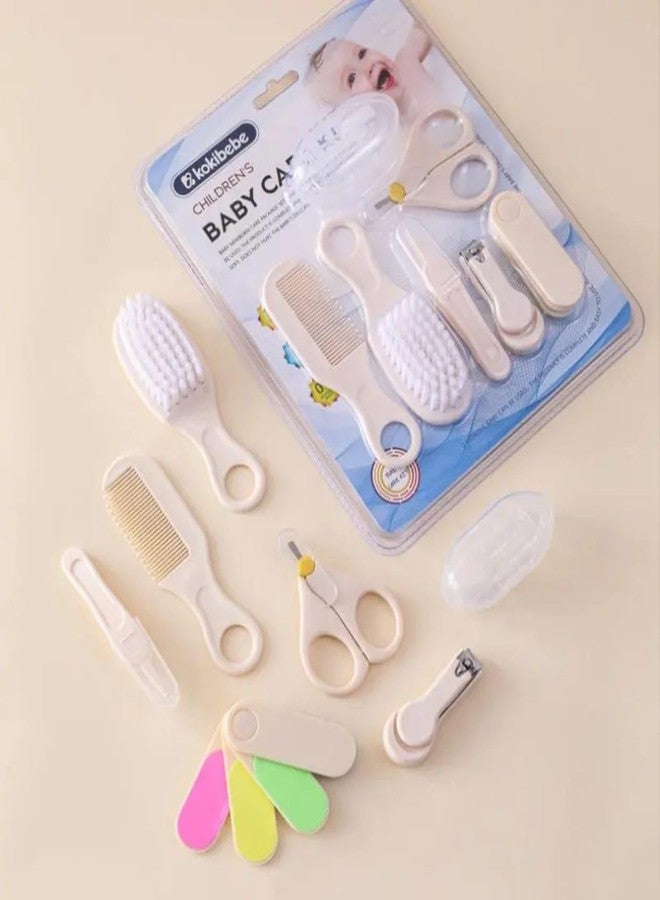 NOBLEUX Baby Grooming Kit for Newborn & Infants (7-in-1) | Baby Nail Cutter, Safety Scissors, Soft Hair Brush, Comb, Nail File & Finger Toothbrush | Safe Nursery Care Kit for Boys & Girls - Image 5