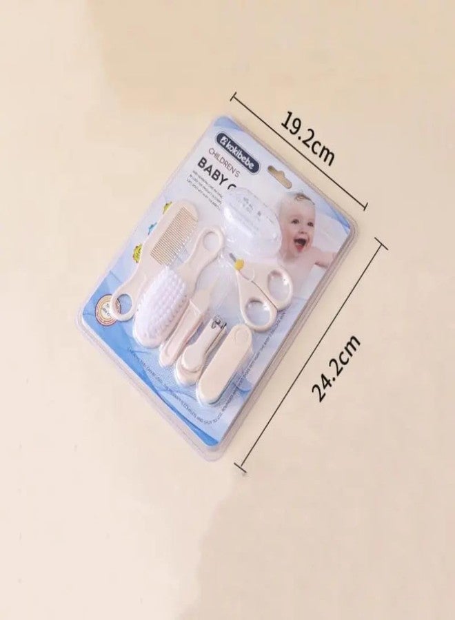 NOBLEUX Baby Grooming Kit for Newborn & Infants (7-in-1) | Baby Nail Cutter, Safety Scissors, Soft Hair Brush, Comb, Nail File & Finger Toothbrush | Safe Nursery Care Kit for Boys & Girls - Image 2