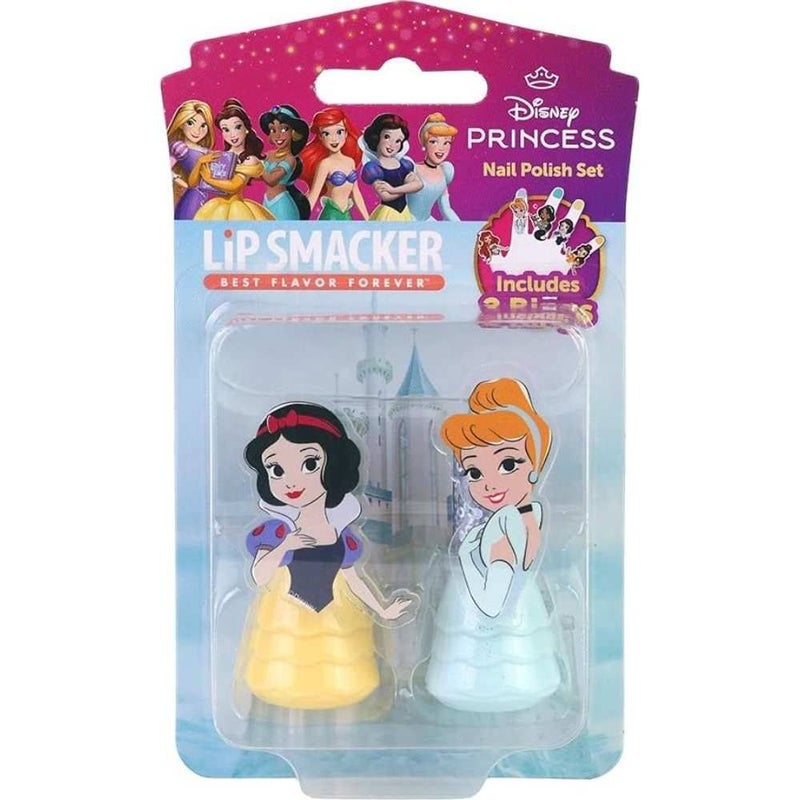 Lip Smacker Disney Princess Snow White & Cinderella Nail Polish Set (Pack of 2) - Image 1