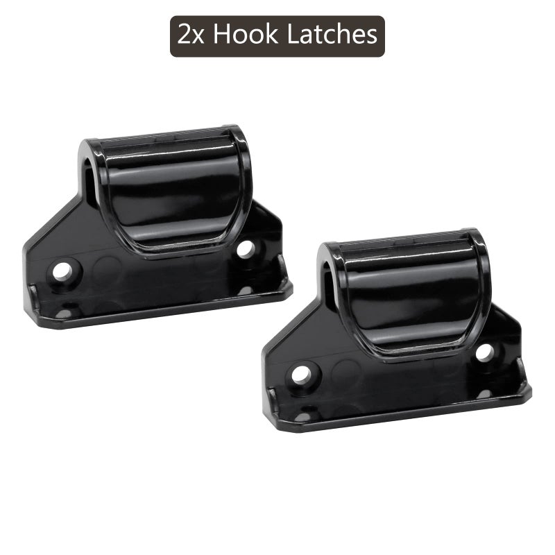 Bingguz Retractable Baby Gate Hardware Replacement Parts Kit for Mesh Dog Gate Full Set Wall Mounting Accessories Brackets Screws and Anchors (Black) - Image 4